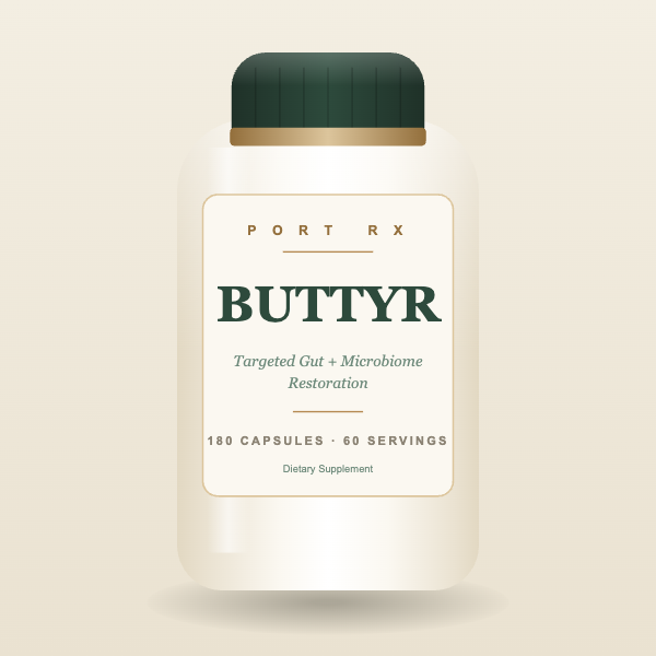 BUTTYR bottle, front