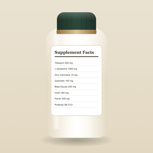 BUTTYR supplement facts panel